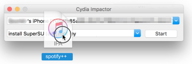 spotify ++ using cydia impactor