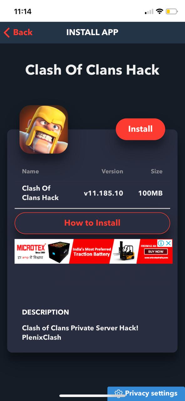 Download Clash of Clans Hack for iOS using TweakBox (iPhone/iPad)