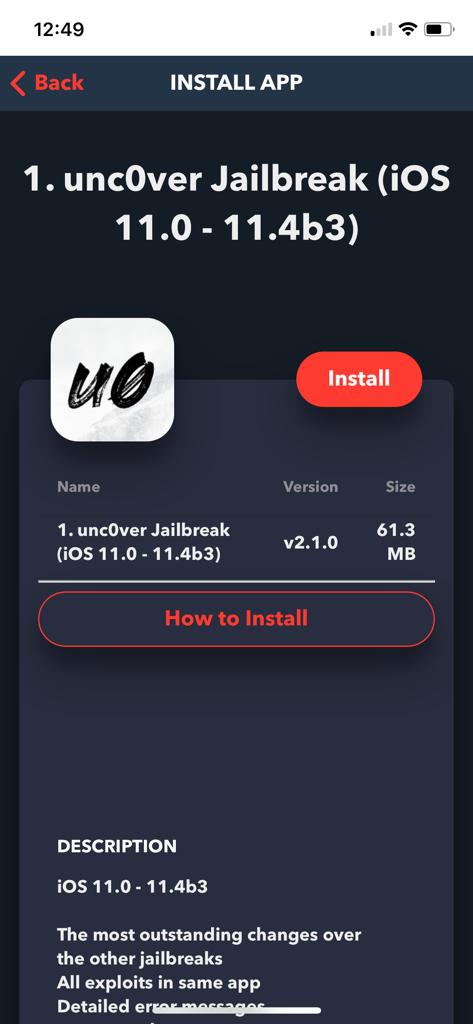 Install Unc0ver iOS