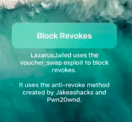 LazarusJailed Anti Revoke App TweakBox