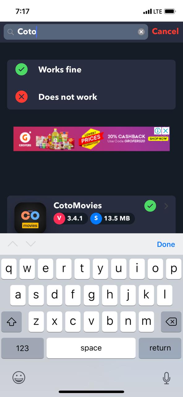 Install CotoMovies on iOS using TweakBox