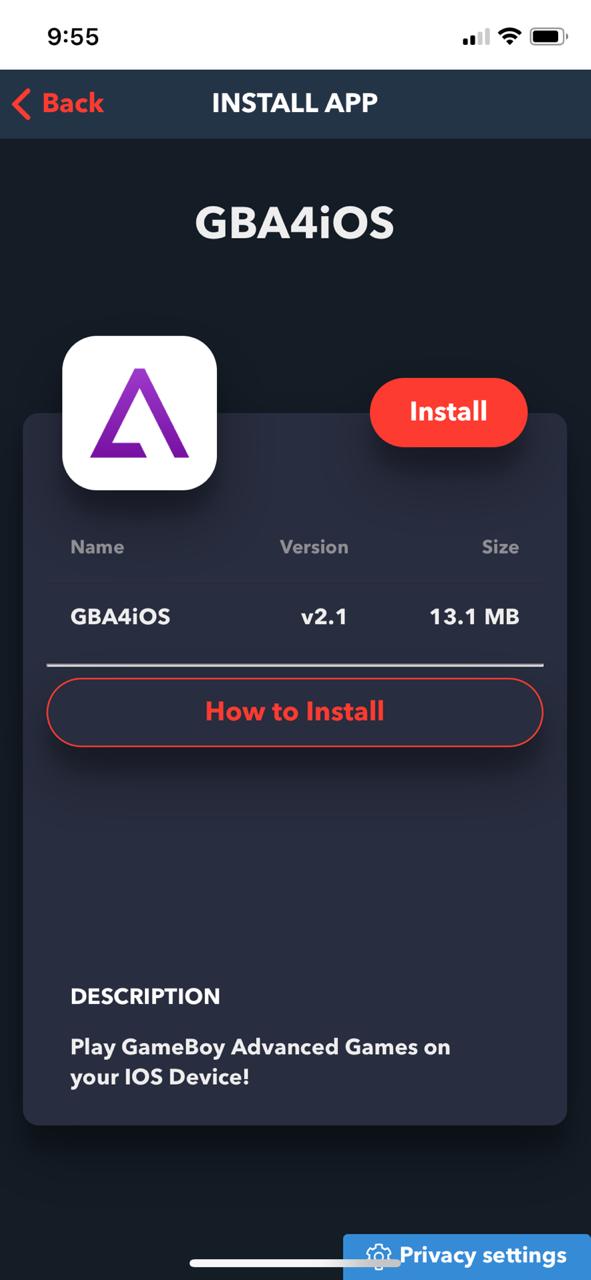 install gba4iOS on iOS using Tweakbox