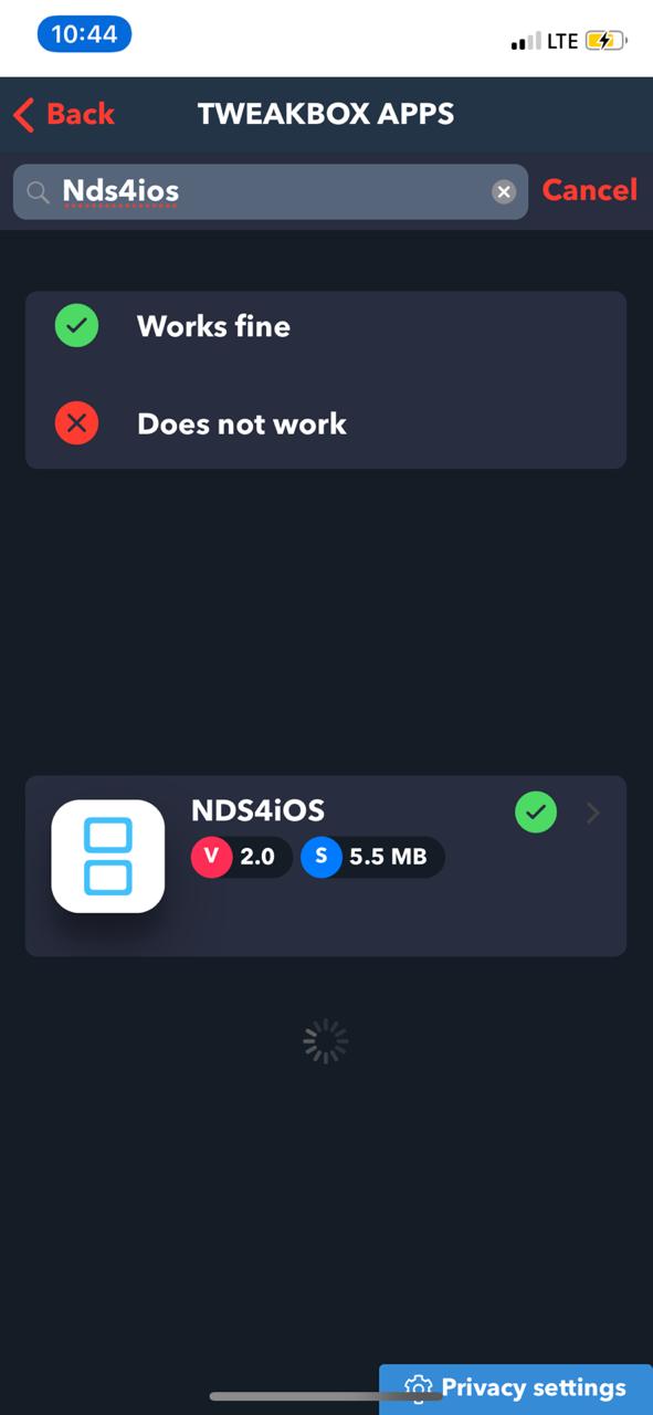 NDS4iOS on iOS devices