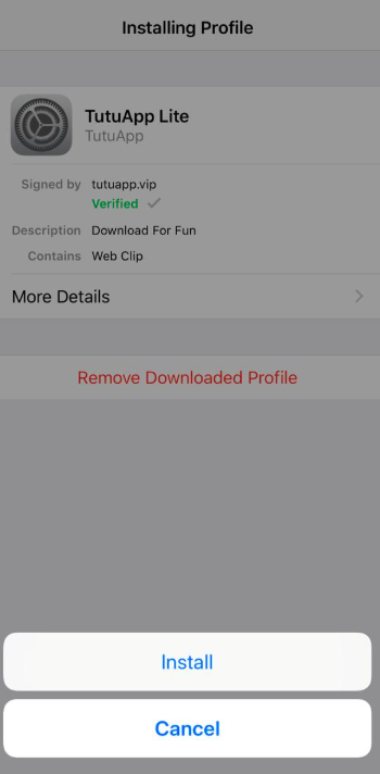 Install TuTuApp Lite App on iPhone/iPad - Update