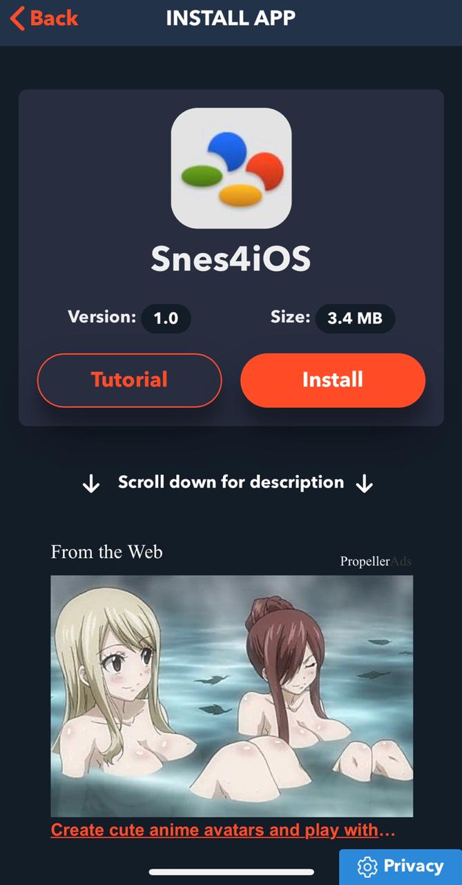 Install SNES4iOS App