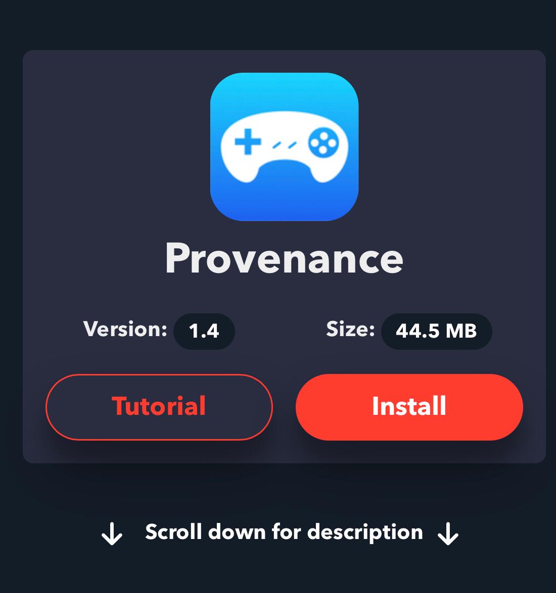 provenance Emulator download
