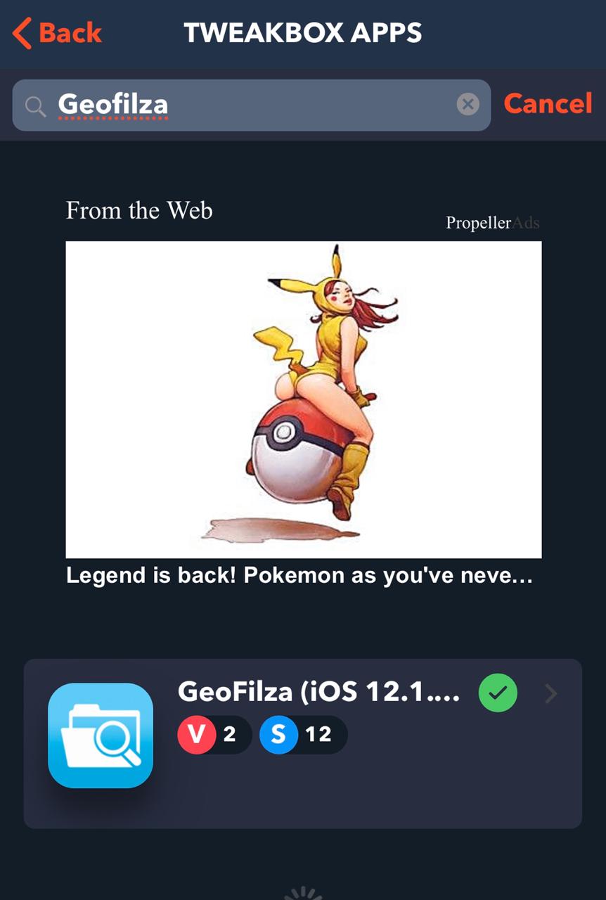 GeoFilza on iOS