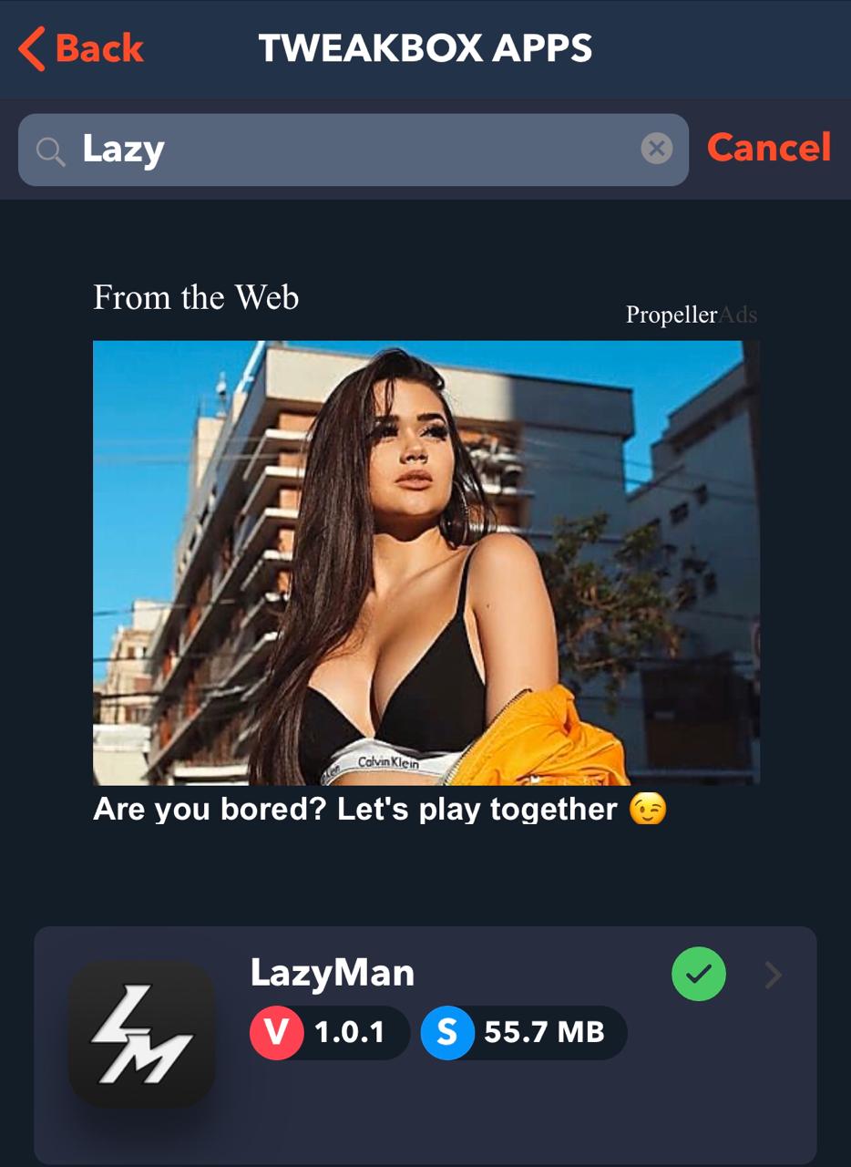 Search for LazyMan on iOS